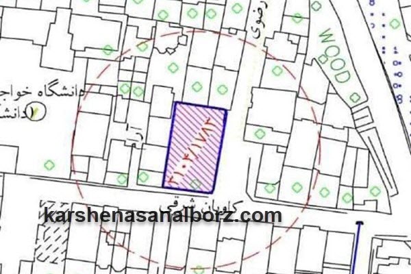 نحوه یافتن پلاک ثبتی روی نقشه | کارشناسان البرز
